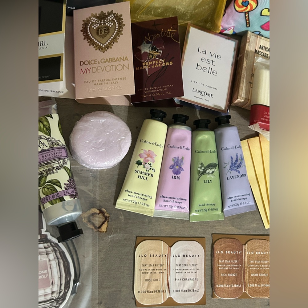 Beauty Body Skincare Bundle Nail Lotion Wash Bag Glow JLo Sephora Juicy Lancôme - Picture 3 of 7